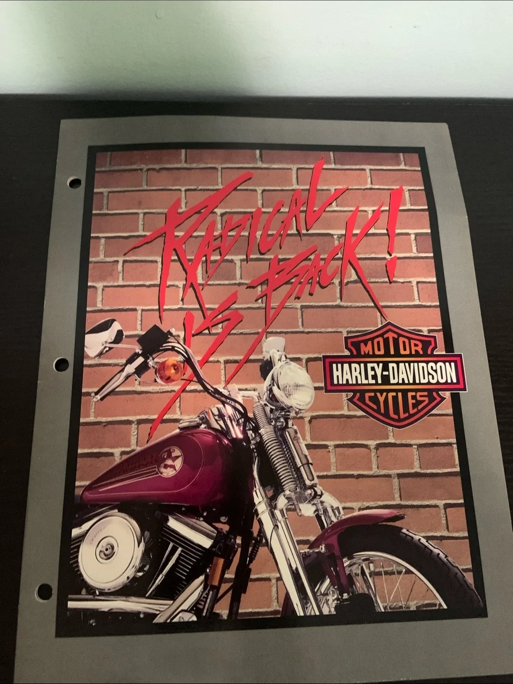 Vintage Harley Davidson Notebook Portfolio Pocket Folders Group of 4. From 1994